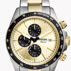 Fossil Autocross Multifunction Two-Tone Stainless Steel Watch