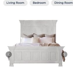 Bed Frame White Rustic