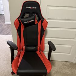 GTRACING Gaming Chair – Ergonomic, Reclining, Lumbar Support, Footrest – Red/Black 