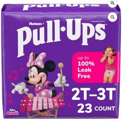 Pull-Ups Girls' Potty Training Pants, 2T-3T (16-34 lbs), 23 Count     $7 