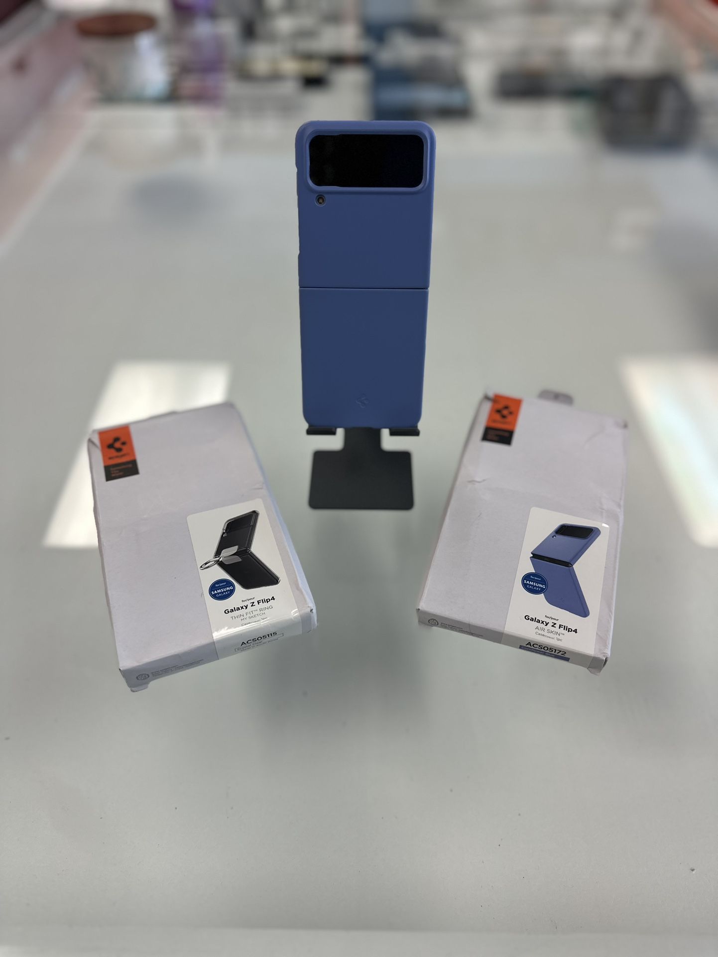 Samsung Z Flip 4 Blue 128 Gb Unlocked Like new