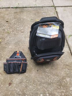 KLEIN  Tadesman Pro Tool Bag Backpack and Tool Belt