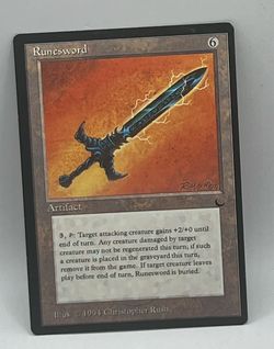 MTG The Dark Runesword Artifact Card