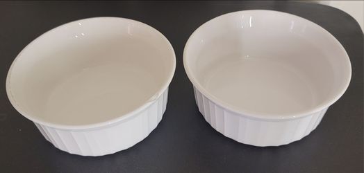 White Ceramic Ramekins Set of 2
