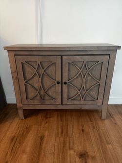 Modern Gray Accent Cabinet / Credenza / TV Stand