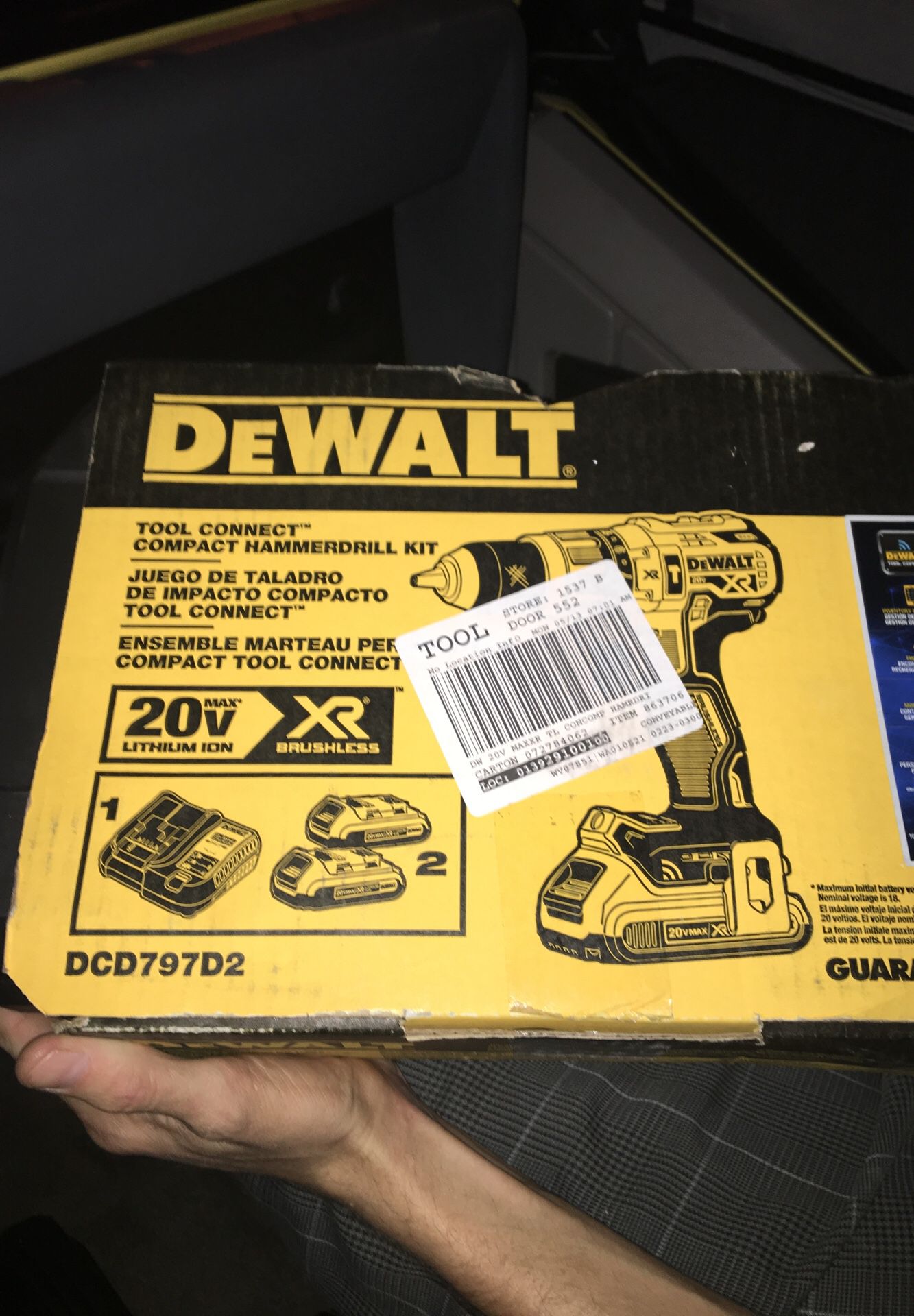 Two Dewalt hammer drill driver’s ... (one compact)