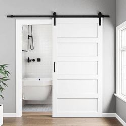 36” x 84” interior barn door new
