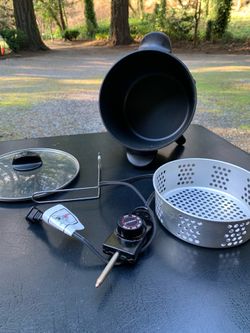 Presto Kitchen Kettle Multi Cooker Steamer / Deep Fryer round 9 height 7