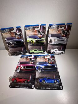 Hot Wheels Silver Series 60 Years of Ford Mustang Full Set 5/5