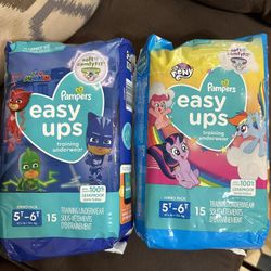 Pampers Easy Ups Boys And Girls $8 Each 