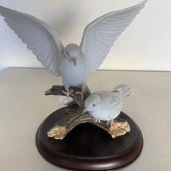 Homco Mizuno Masterpiece Porcelain White Doves - Vintage 1985