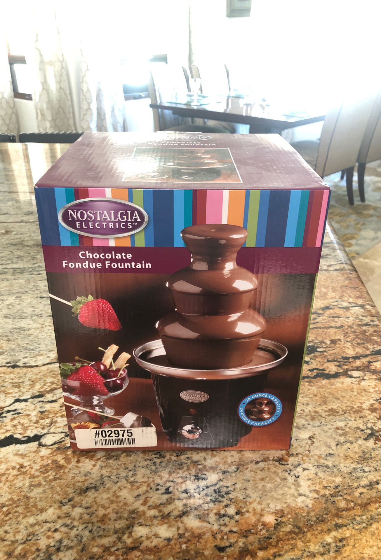 Brand new chocolate fondue