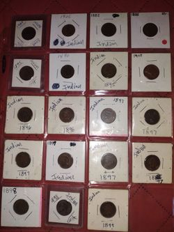21 Indian Head cents (Cash or Pokemon Cards