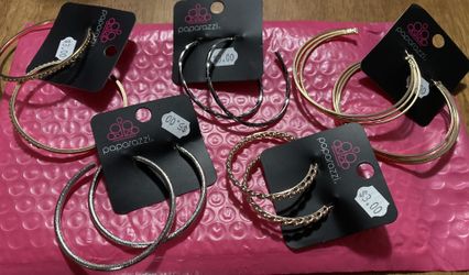 Paparazzi Jewelry Hoop Earrings Lot #4
