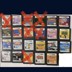 Nintendo DS games sold individually $5-20 each