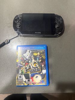 Ps Vita with case and Persona 4 Golden
