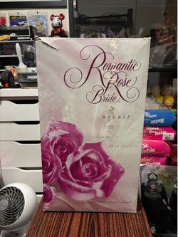 Romantic Rose Porcelain Bride Barbie Doll 1995 Limited Edition