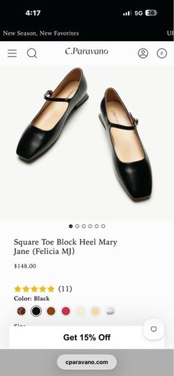 C.Paravano size 39/8.5 women