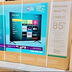 85 Tv Hisense Smart 4k Hdtv In Box 6 Month Warranty.  Free Delivery 