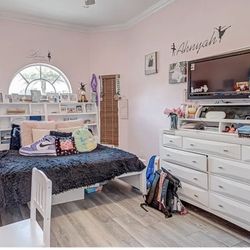 Off white Bedroom Set For Teen 
