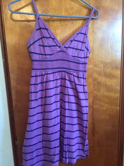 Purple stripe dress