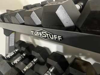 Dumbbell Set with Rack 5-50 lbs with TuffStuff Rack