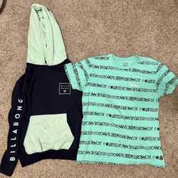 Boys Sweatshirt And Shirt Billabong Large
