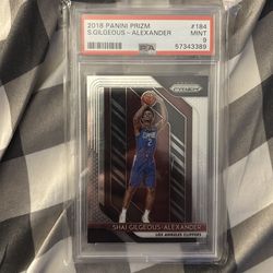 Shai Gilgeous- Alexander PSA 9 rookie