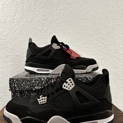 Black Canvas Jordan 4