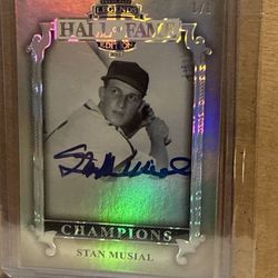 2012 Press Pass Champions, Stan Musial Autograph Mint Condition 1/1