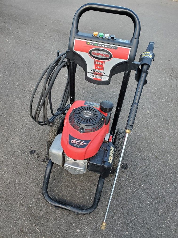Pressure Washer - SIMPSON Megashot 3000 PSI 2.4 GPM Gas Powered