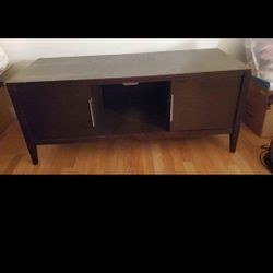 Wooden Tv Stand With 2 Cabinets