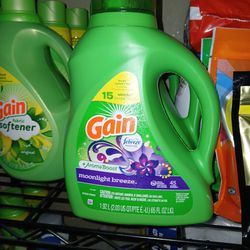 Gain Detergent 88oz $8 Each 