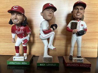Cincinnati Reds 3 Bobbleheads Arroyo India Lodo