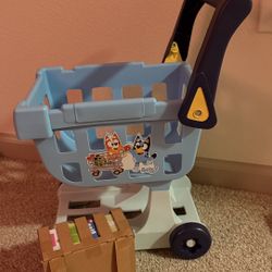 Toddler Bluey Shopping cart