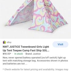 Justice Light Up Teepee