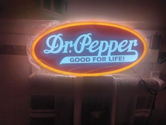Dr. Pepper light up Sign