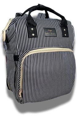 Striped Baby Diaper Bag Backpack And Changer
