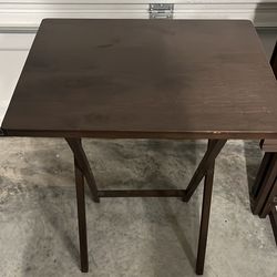 5 piece foldable table with holder.