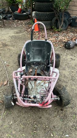 Kids Go-Kart Frame – Pink Tube Chassis