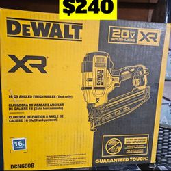 DEWALT
20V MAX XR Lithium-Ion Electric Cordless 16-Gauge Angled Finishing Nailer (Tool Only)