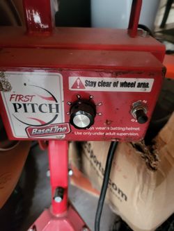 First Pitch Baseline Softball Pitching Machine