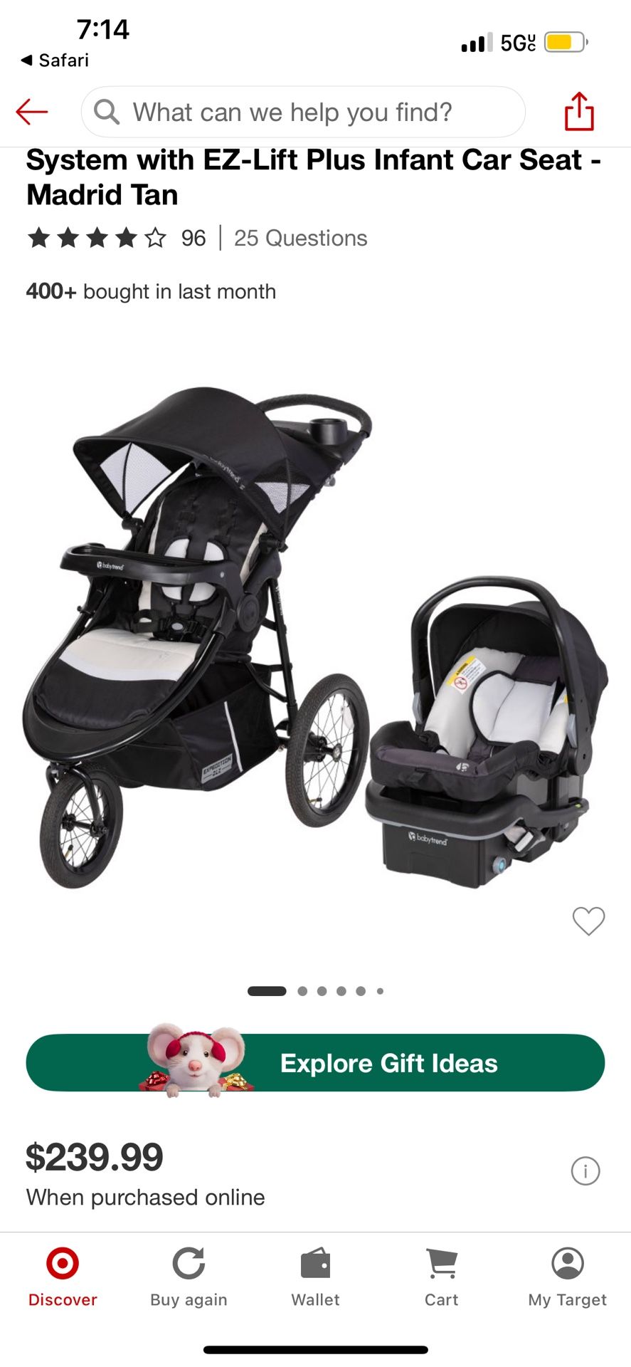 Babytrend  DLX Stroller And Car Seat 