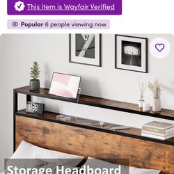 Bed Frame With Outlets Full Size