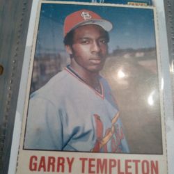 Vtg Gary Templeton  Card 