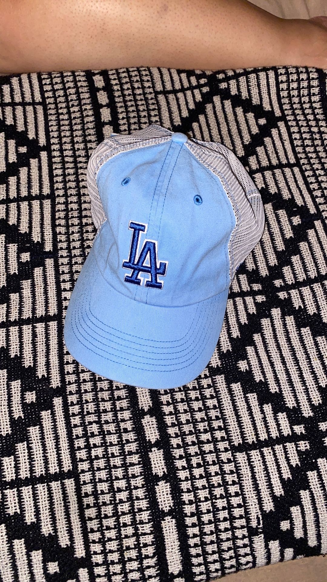 LOS ANGELES DODGERS BABY BLUE TRUCKER HAT
