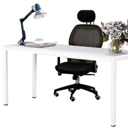 Brand New Need Computer Desk 63 inches Large Size Desk Gaming Desk Writing Desk with BIFMA Certification Workstation Office Desk,Teak Black