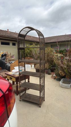 Wicker bookcase