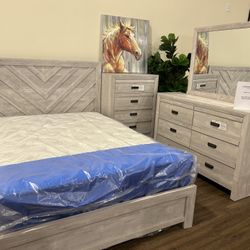 7 pcs queen size Valor Bedroom Set