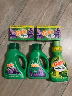 Gain Detergent softener and dryer sheets All For $20